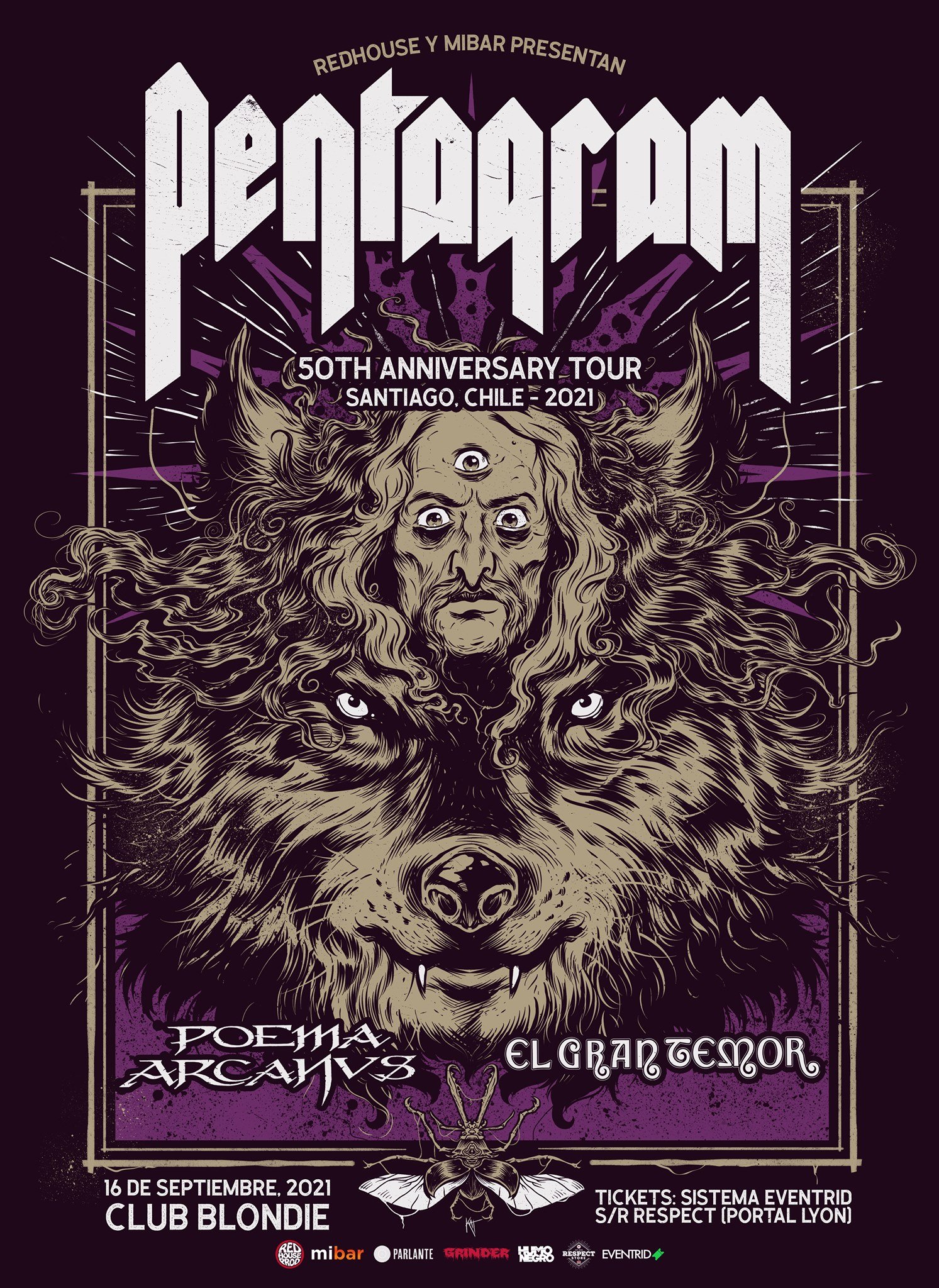 Abriremos el Show de Pentagram en Chile!